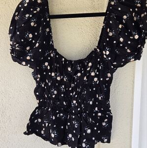 Liberty Love Festival Floral Crop Top sz Sm